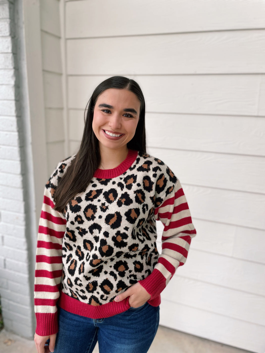 A Very Leopard Christmas Sweater