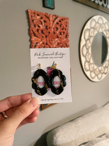 Black & Gold Earrings