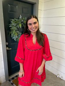 Radiant in Red Dress