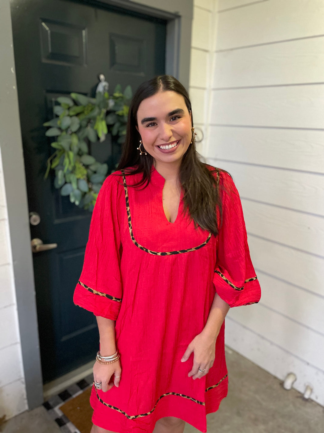 Radiant in Red Dress