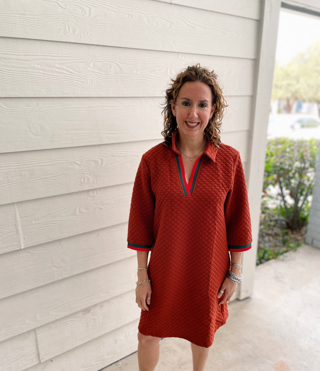 Ravishing In Rust Dress