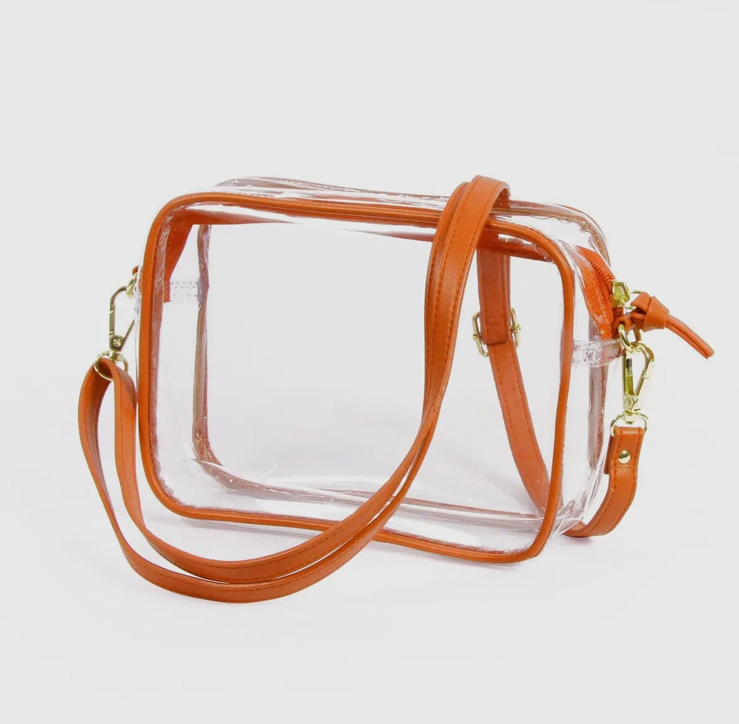 Orange Clear Bag