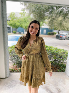 Goddess in Gold Dress