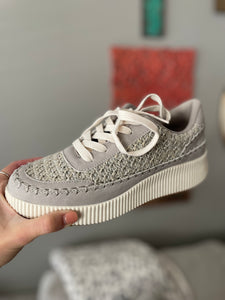 Grey Platform Sneakers