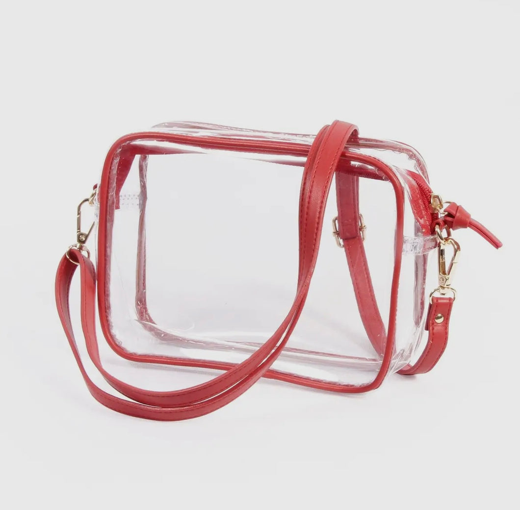 Red Clear Bag