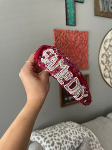 Maroon Game Day Headband