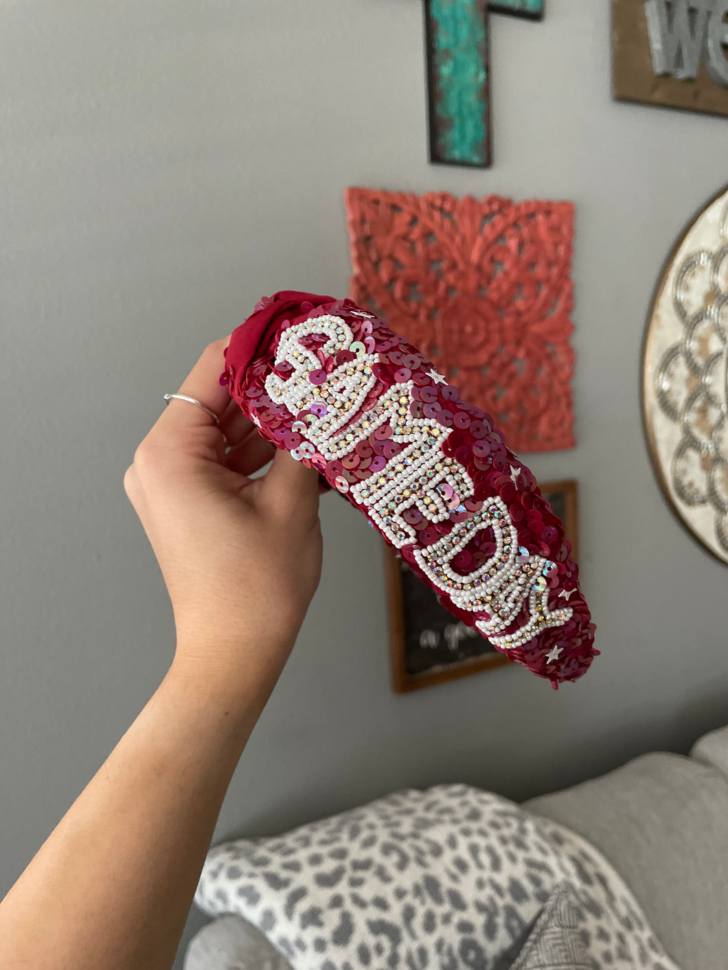 Maroon Game Day Headband