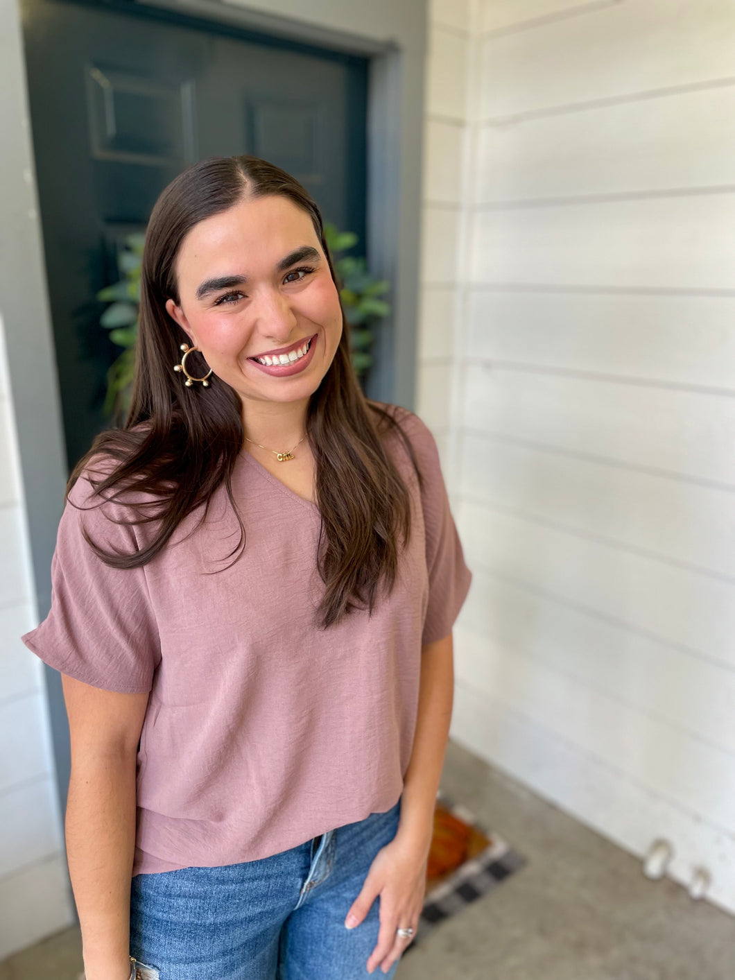 Easy to Wear Top- Mauve