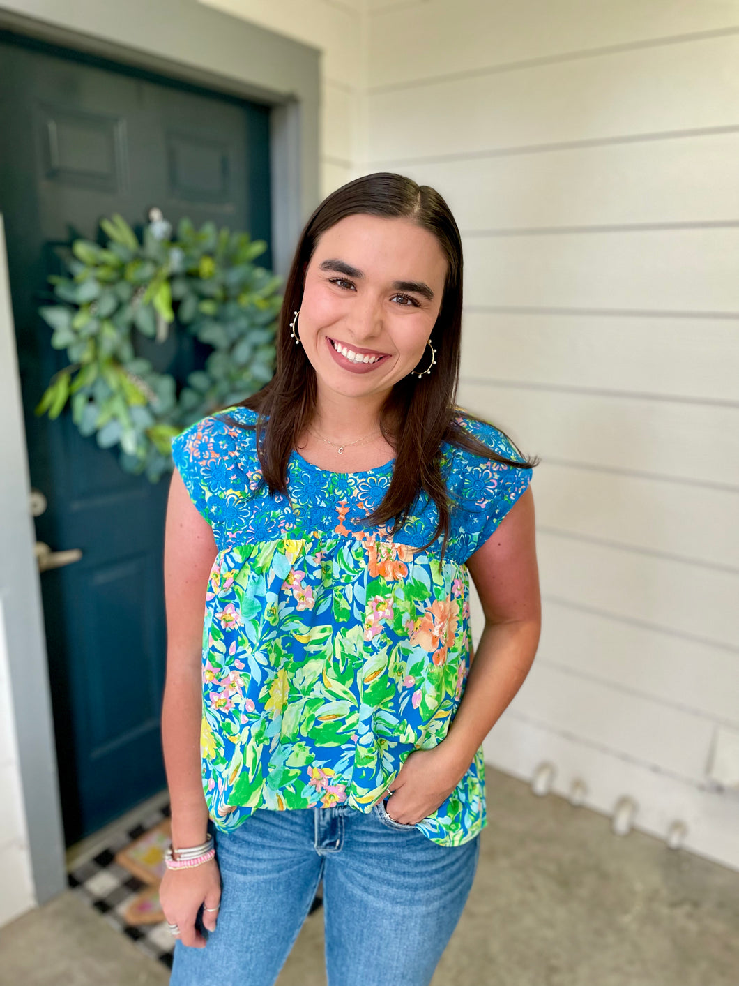 Too Cute in the Tropics Top