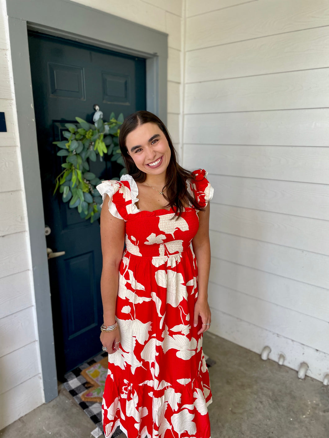 Radiant in Red Dress