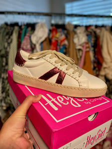 Corky's: Burgundy and White Sneakers