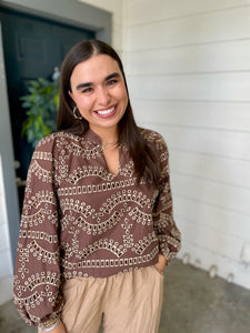 Beauty in Brown Top