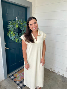 Easy to Wear Midi- Cream