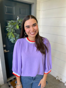Easy to Wear Top- Lilac